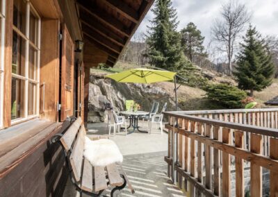 Fiesch - Chalet Annabelle - Ferienwohnung 5-Zimmer - Obergeschoss - Terrasse